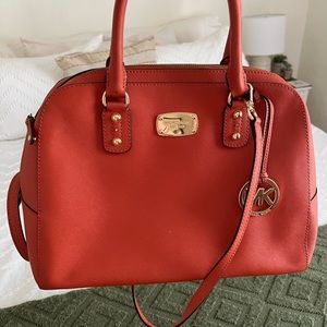 Orange Michael kors purse